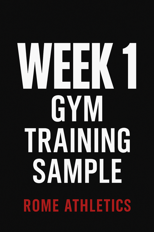 Week 1 Training Sample